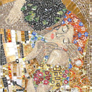 mosaico-moderno-klimt-bacio
