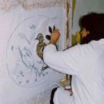 allieva al corso mosaico romano