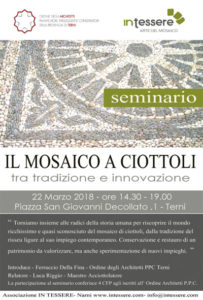 locandina seminario mosaico a ciottoli