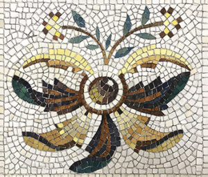 kit mosaico fai da te fiore romano